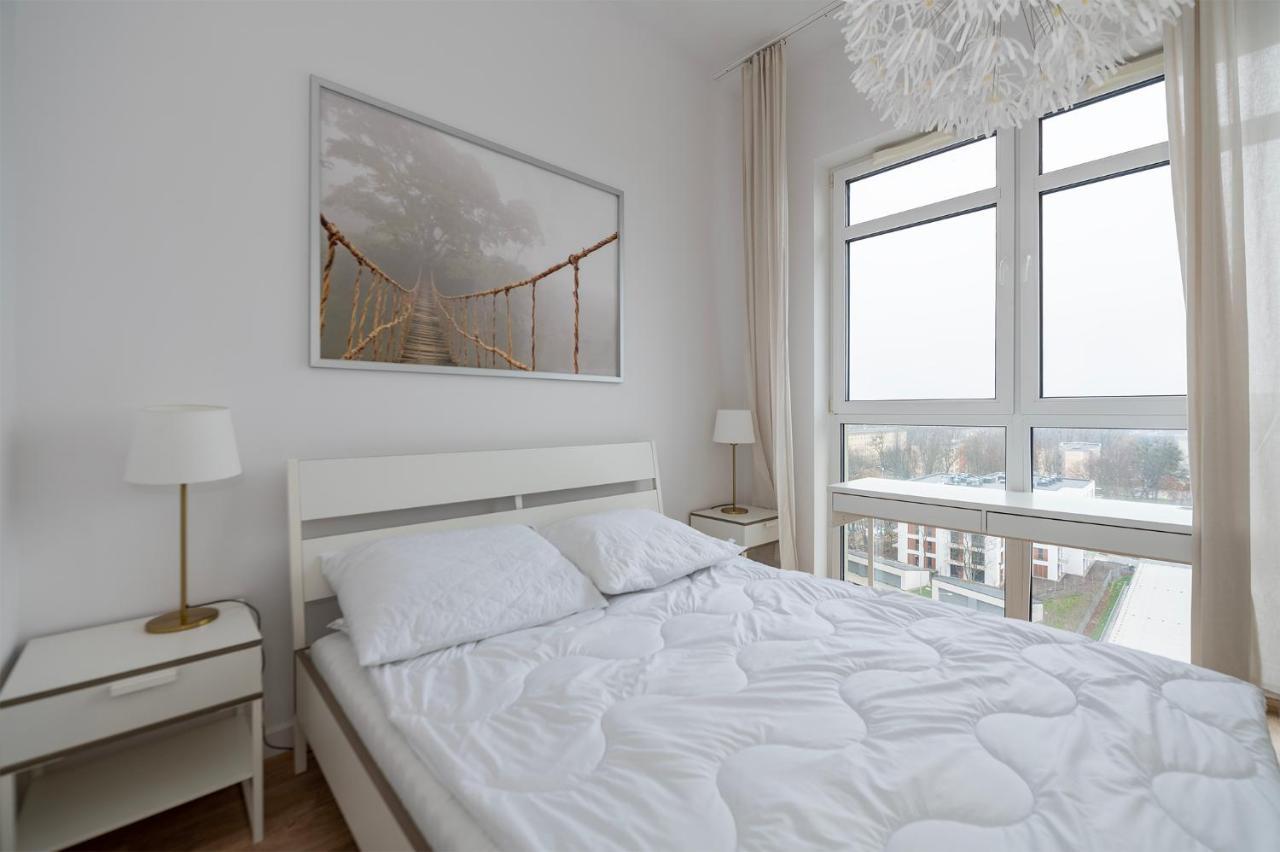 Penthouse With A View Of Lodz & Free Parking Apartment Exterior foto